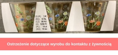 Migracja ołowiu i kadmu z obrzeża szklanek
