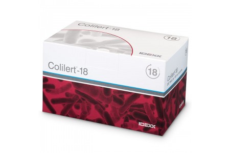 Colilert-18® - wykrywa w wodzie zarówno bakterie z grupy coli, jak i Escherichia coli 