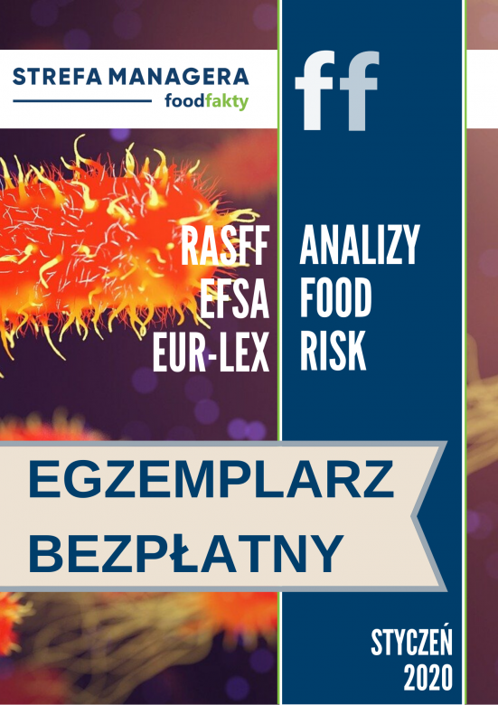 Egzemplarz darmowy - Analiza trendów ryzyka bezpieczeństwa produktów żywnościowych w EU - styczeń 2020