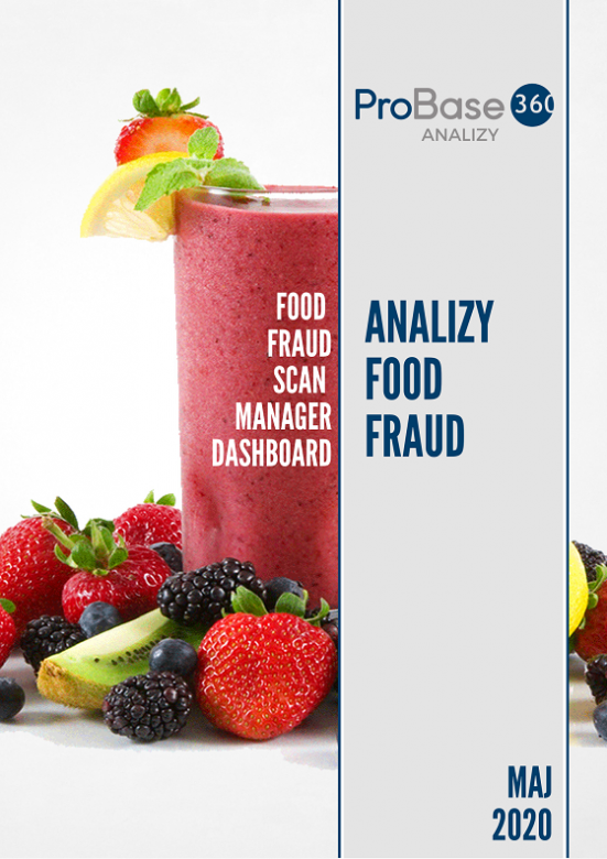 Analiza trendów ryzyka zafałszowania produktów żywnościowych Probase360 Analizy Food Fraud - maj 2020