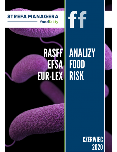 Analiza trendów ryzyka bezpieczeństwa produktów żywnościowych w EU - czerwiec 2020