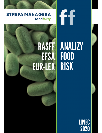 Analiza trendów ryzyka bezpieczeństwa produktów żywnościowych w EU - lipiec 2020