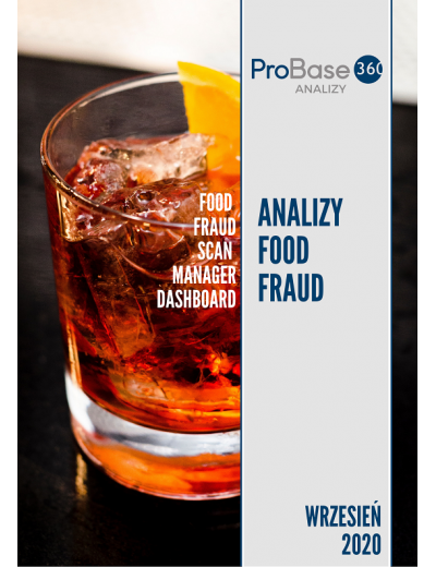 Analiza trendów ryzyka zafałszowania produktów żywnościowych Probase360 Analizy Food Fraud - wrzesień 2020