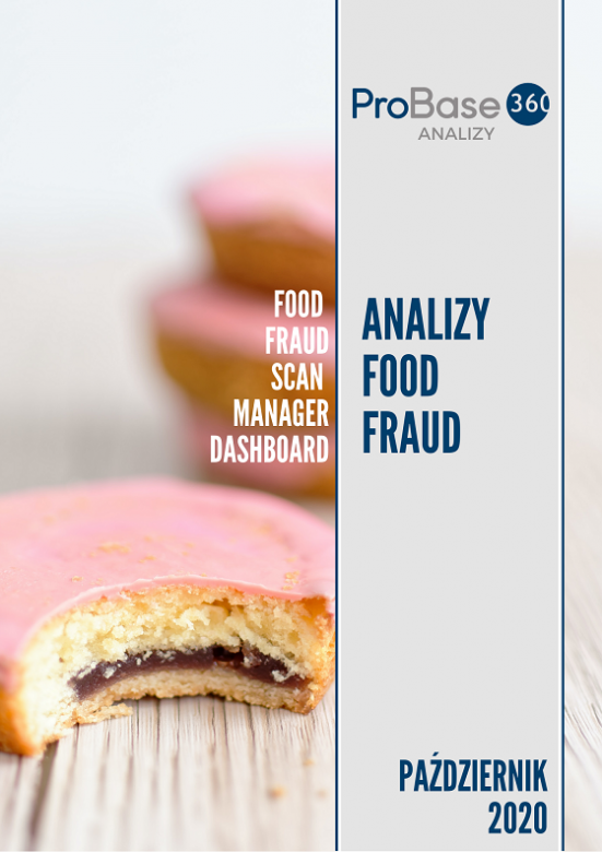 Analiza trendów ryzyka zafałszowania produktów żywnościowych Probase360 Analizy Food Fraud - październik 2020