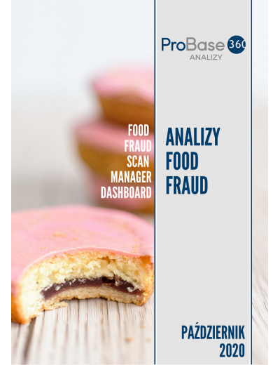 Analiza trendów ryzyka zafałszowania produktów żywnościowych Probase360 Analizy Food Fraud - październik 2020