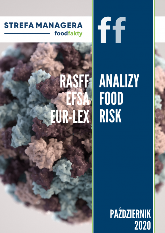 Analiza trendów ryzyka bezpieczeństwa produktów żywnościowych w EU - październik 2020