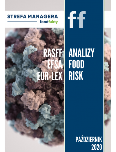 Analiza trendów ryzyka bezpieczeństwa produktów żywnościowych w EU - październik 2020