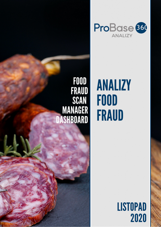 Analiza trendów ryzyka zafałszowania produktów żywnościowych Probase360 Analizy Food Fraud - listopad 2020