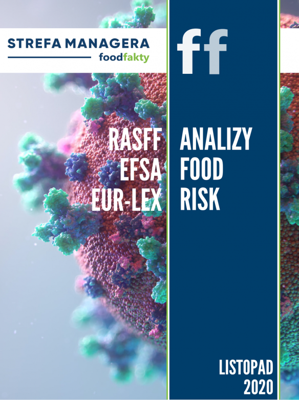 Analiza trendów ryzyka bezpieczeństwa produktów żywnościowych w EU - listopad 2020