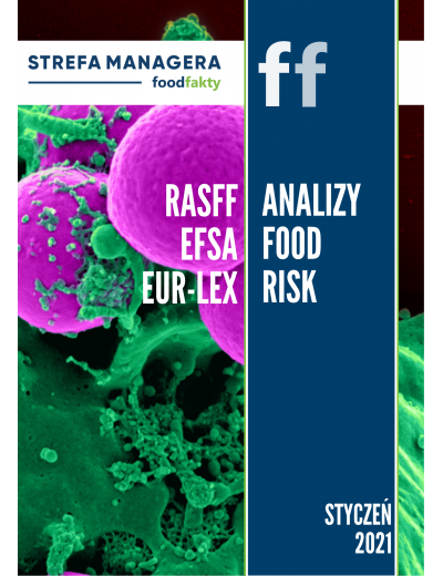 Analiza trendów ryzyka bezpieczeństwa produktów żywnościowych w EU - styczeń 2021
