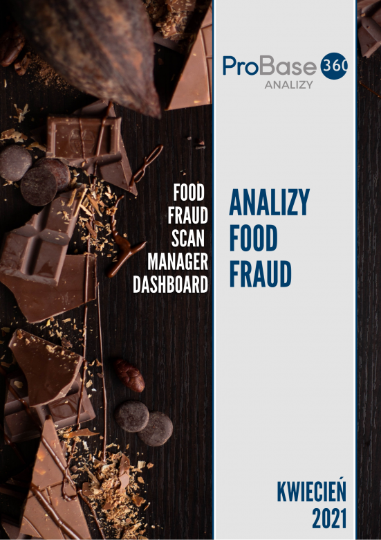Analiza trendów ryzyka zafałszowania produktów żywnościowych Probase360 Analizy Food Fraud - kwiecień 2021