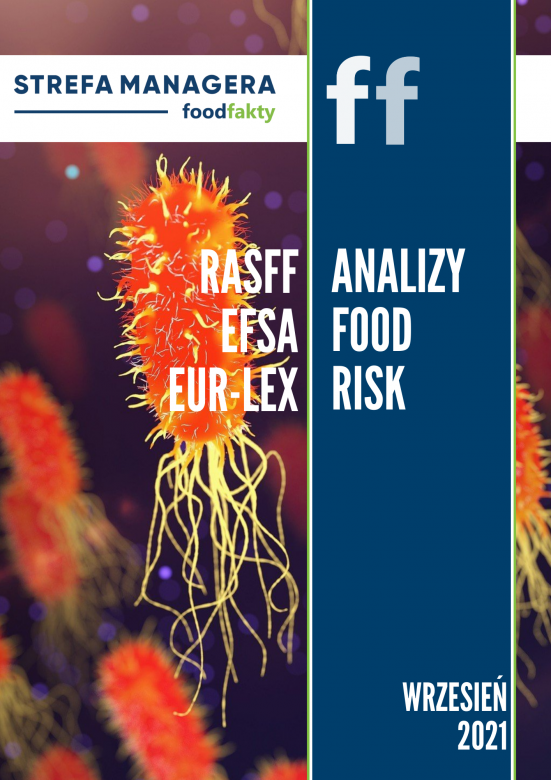 Analiza trendów ryzyka bezpieczeństwa produktów żywnościowych w EU - wrzesień 2021