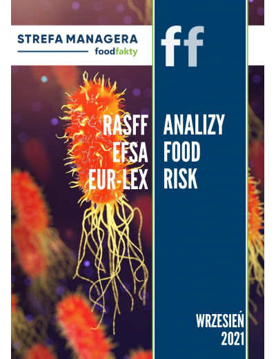 Analiza trendów ryzyka bezpieczeństwa produktów żywnościowych w EU - wrzesień 2021