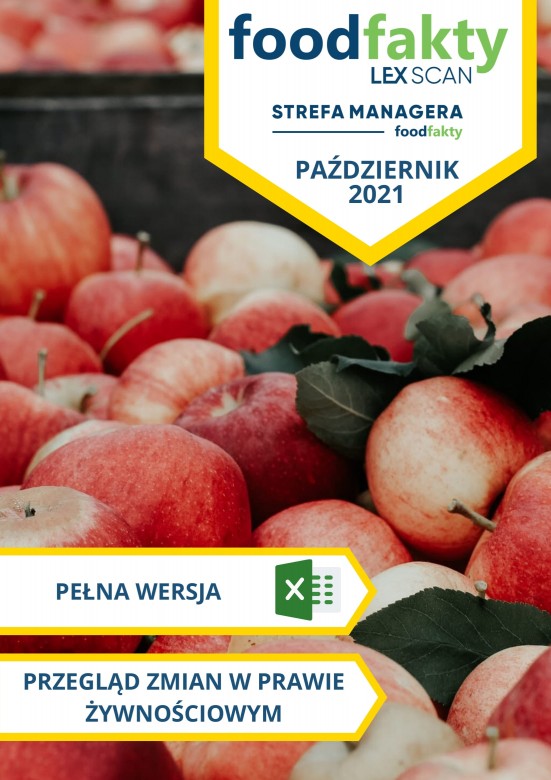 Pełna wersja: Przegląd zmian w przepisach prawa żywnościowego - październik 2021
