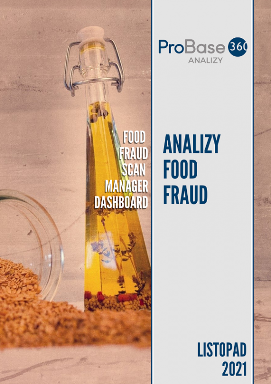 Analiza trendów ryzyka zafałszowania produktów żywnościowych Probase360 Analizy Food Fraud - listopad 2021