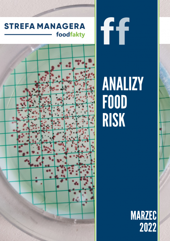 Analiza trendów ryzyka bezpieczeństwa produktów żywnościowych w EU - marzec 2022