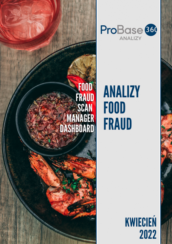 Analiza trendów ryzyka zafałszowania produktów żywnościowych Probase360 Analizy Food Fraud - kwiecień 2022