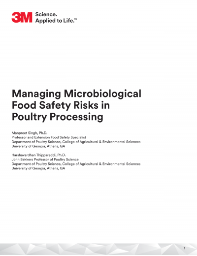 Przewodnik: Zarządzanie ryzykiem mikrobiologicznym bezpieczeństwa żywności w przetwórstwie drobiu