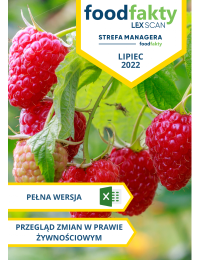 Pełna wersja: Przegląd zmian w przepisach prawa żywnościowego - lipiec 2022