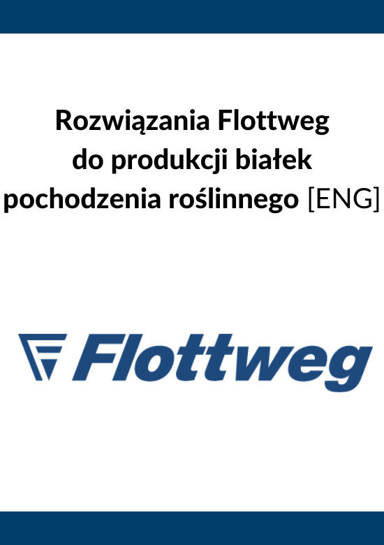 Rozwiązania Flottweg do produkcji białek pochodzenia roślinnego