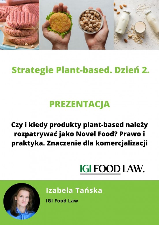 Strategie Plant-Based 22.09.2022 - prezentacja IGI Food Law