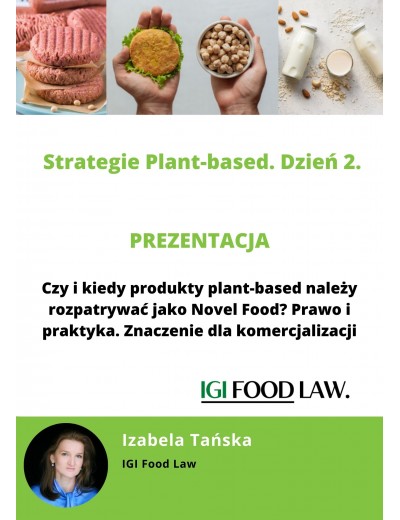 Strategie Plant-Based 22.09.2022 - prezentacja IGI Food Law