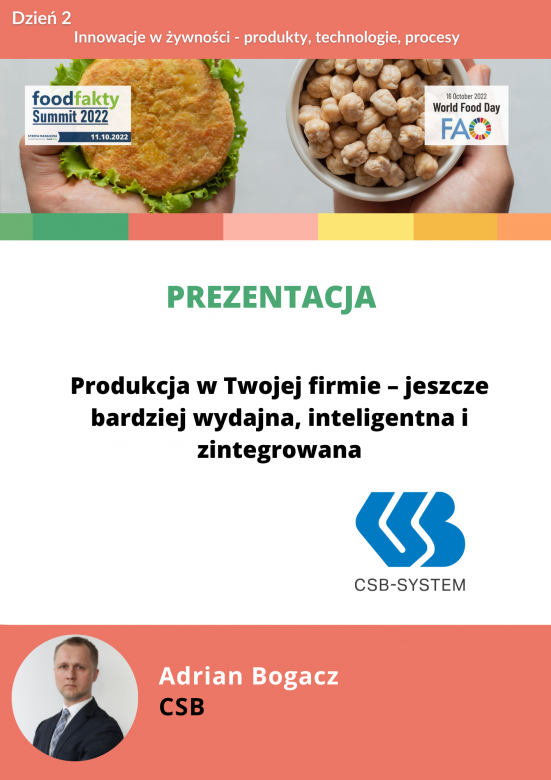 eFORUM - FoodFakty Summit 2022 - 11.10.2022 - CSB-System