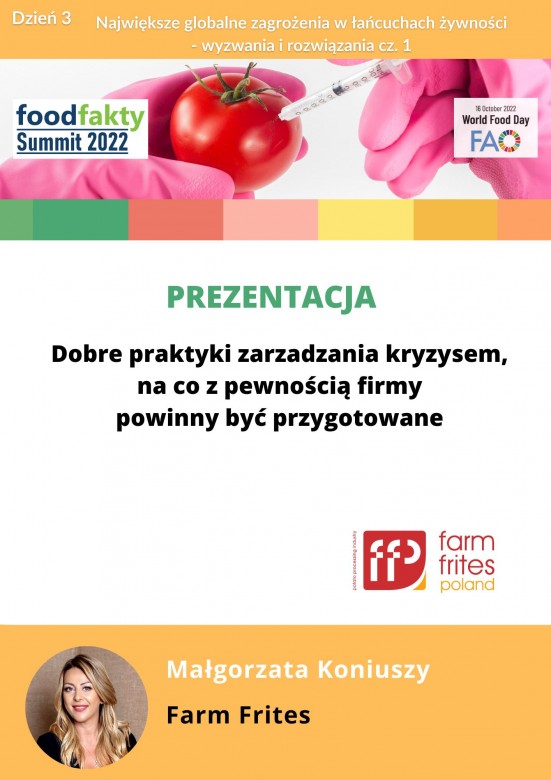 eFORUM - FoodFakty Summit 2022 - 18.10.2022 - Farm Frites