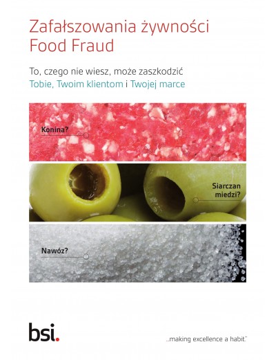 Food Fraud – Zafałszowania żywności