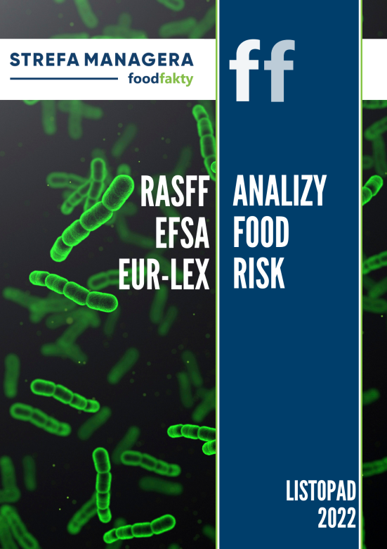 Analiza trendów ryzyka bezpieczeństwa produktów żywnościowych w EU - listopad 2022