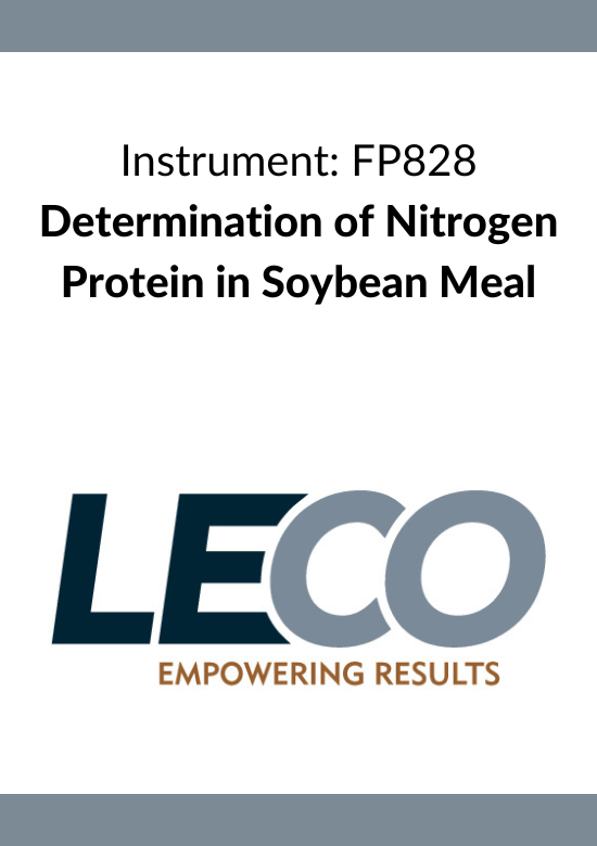 Nota aplikacyjna FP828 - Determination of Nitrogen/Protein in Soybean Meal