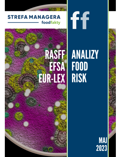 Analiza trendów ryzyka bezpieczeństwa produktów żywnościowych w EU - maj 2023