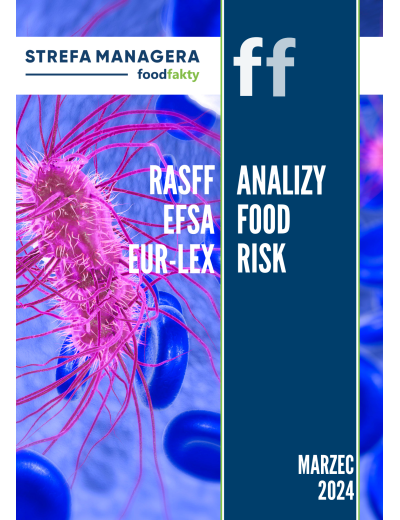 Analiza trendów ryzyka bezpieczeństwa produktów żywnościowych w EU - marzec 2024