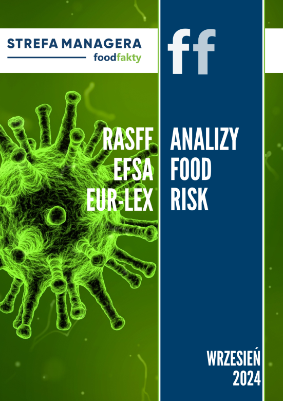 Analiza trendów ryzyka bezpieczeństwa produktów żywnościowych w EU - wrzesień 2024