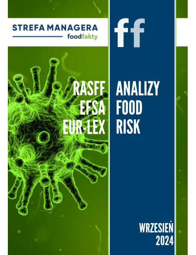 Analiza trendów ryzyka bezpieczeństwa produktów żywnościowych w EU - wrzesień 2024