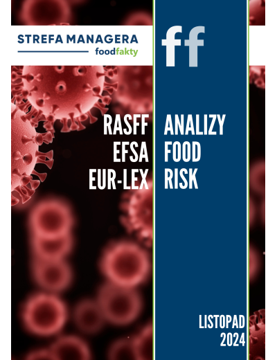 Analiza trendów ryzyka bezpieczeństwa produktów żywnościowych w EU - listopad 2024