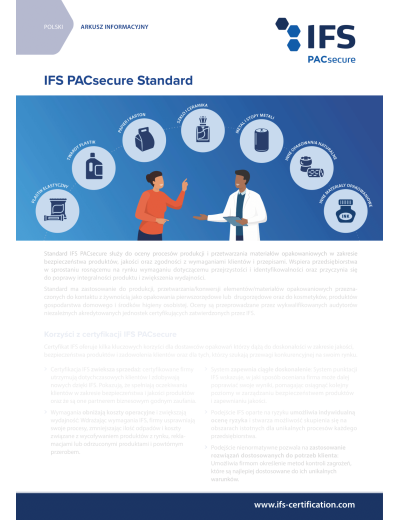 IFS PACsecure Standard - Arkusz Informacyjny