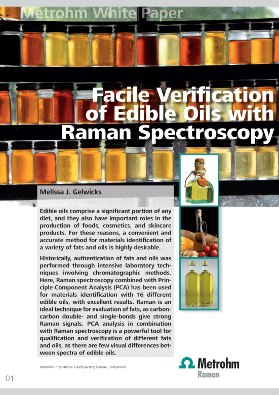 Weryfikacja olejów jadalnych za pomocą spektroskopii ramanowskiej
