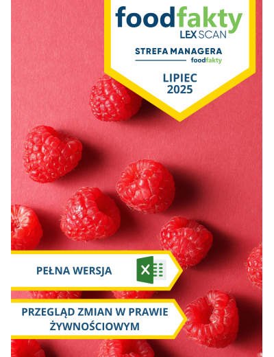 Pełna wersja: Przegląd zmian w przepisach prawa żywnościowego - lipiec 2025