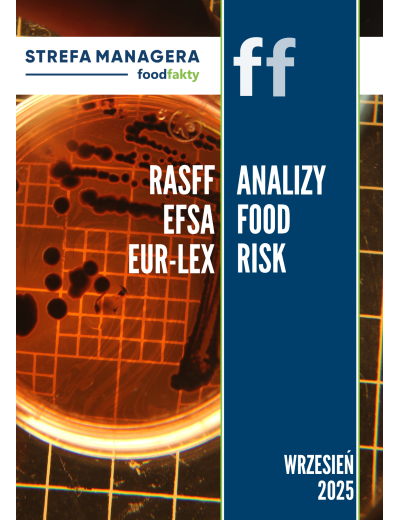 Analiza trendów ryzyka bezpieczeństwa produktów żywnościowych w EU - wrzesień 2025