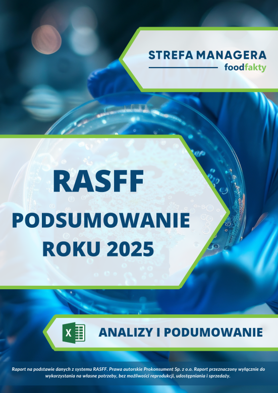 PRODUKTY NOTYFIKOWANE, ZAGROŻENIA, KRAJE POCHODZENIA - ANALIZY NOTYFIKACJI RASFF ZA ROK 2025 - RAPORT FOODFAKTY RISK - EXCEL