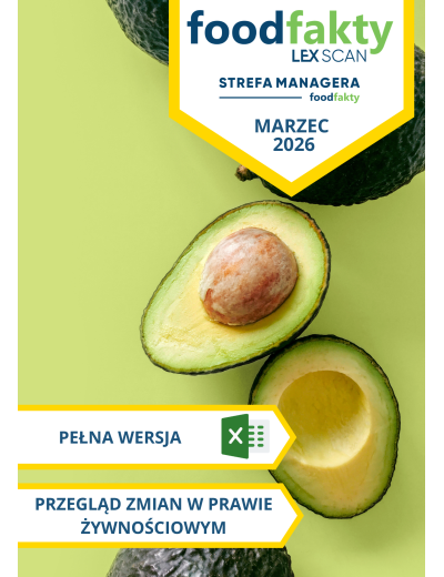 Pełna wersja: Przegląd zmian w przepisach prawa żywnościowego - marzec 2026
