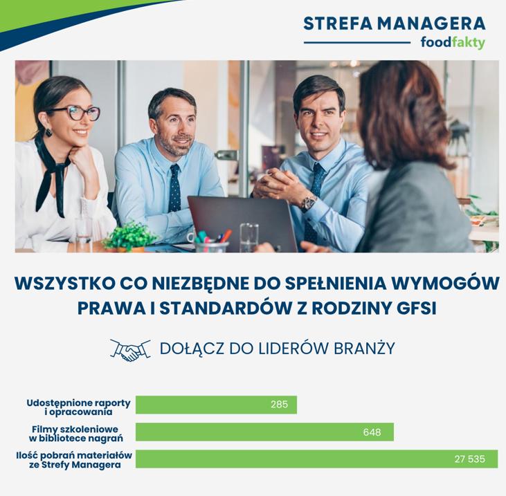 Broszura Strefa Managera FoodFakty — okładka